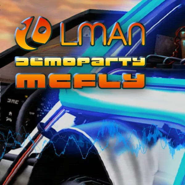 LMania - Demoparty McFly
© Markus Klein. DeLorean based on a model by ChrisKuhn (CC-BY license)